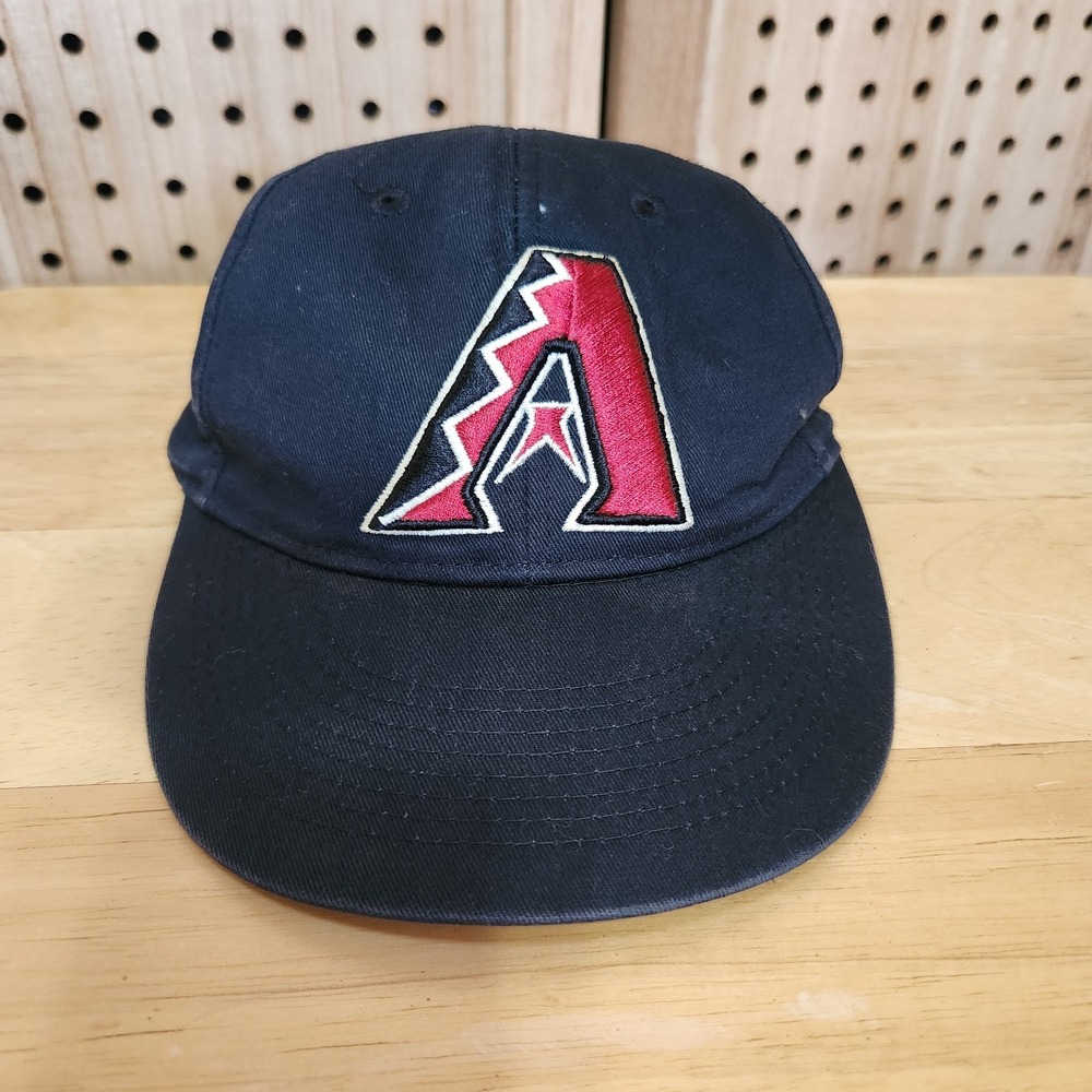 Diamondbacks Baseball Hat Team Mlb Youth Black Strap Fit Hook And Loop